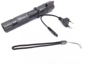 Rechargeable Self Defense Flashlight Stun Torch with Electric Shock.