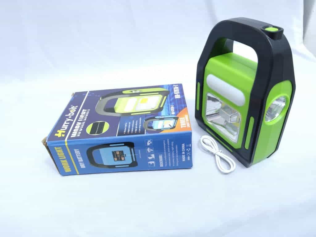 Hurry Bolt Rechargeable Emergency 3 Work Light Source.