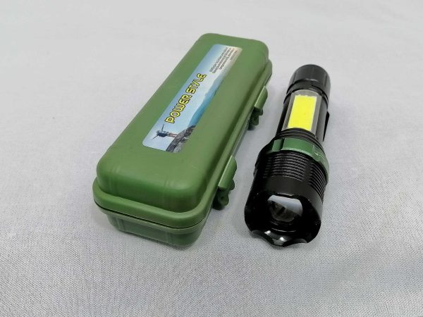 USB Rechargeable Torch Adjustable Zoom 3 Brightness Modes