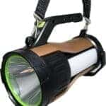 rechargeable multifunctional solar searchlight super bright with side light