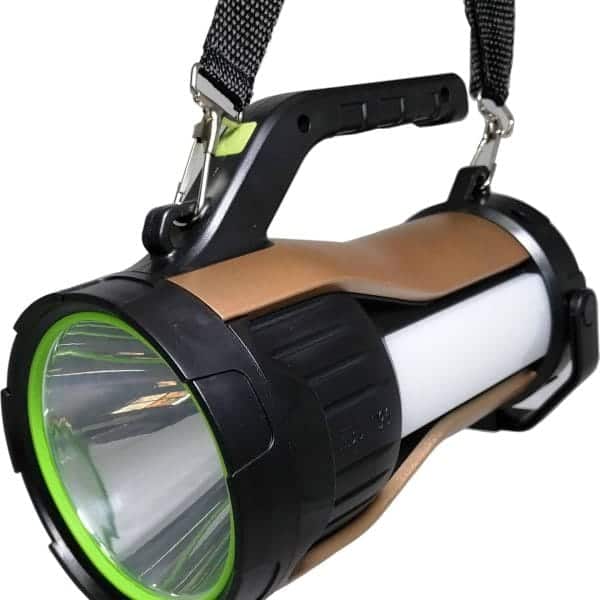 rechargeable multifunctional solar searchlight super bright with side light