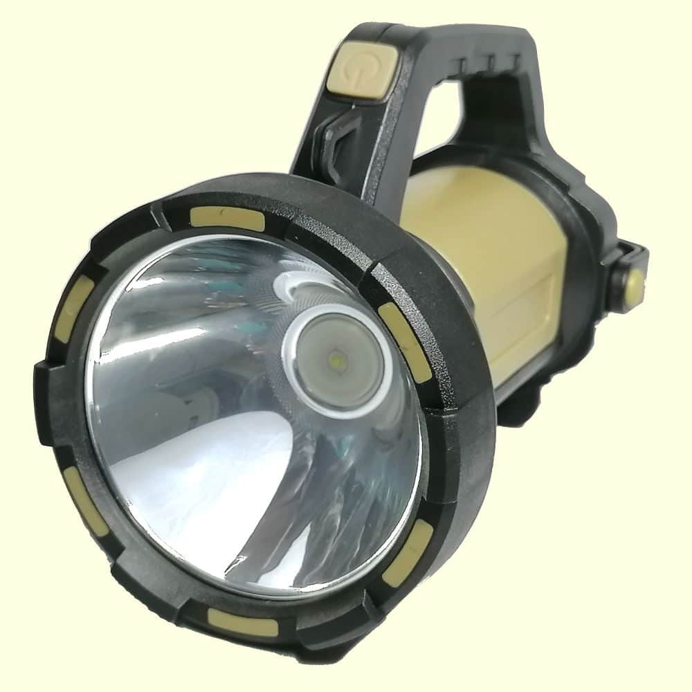 emergency led searchlight portable camping flashlight