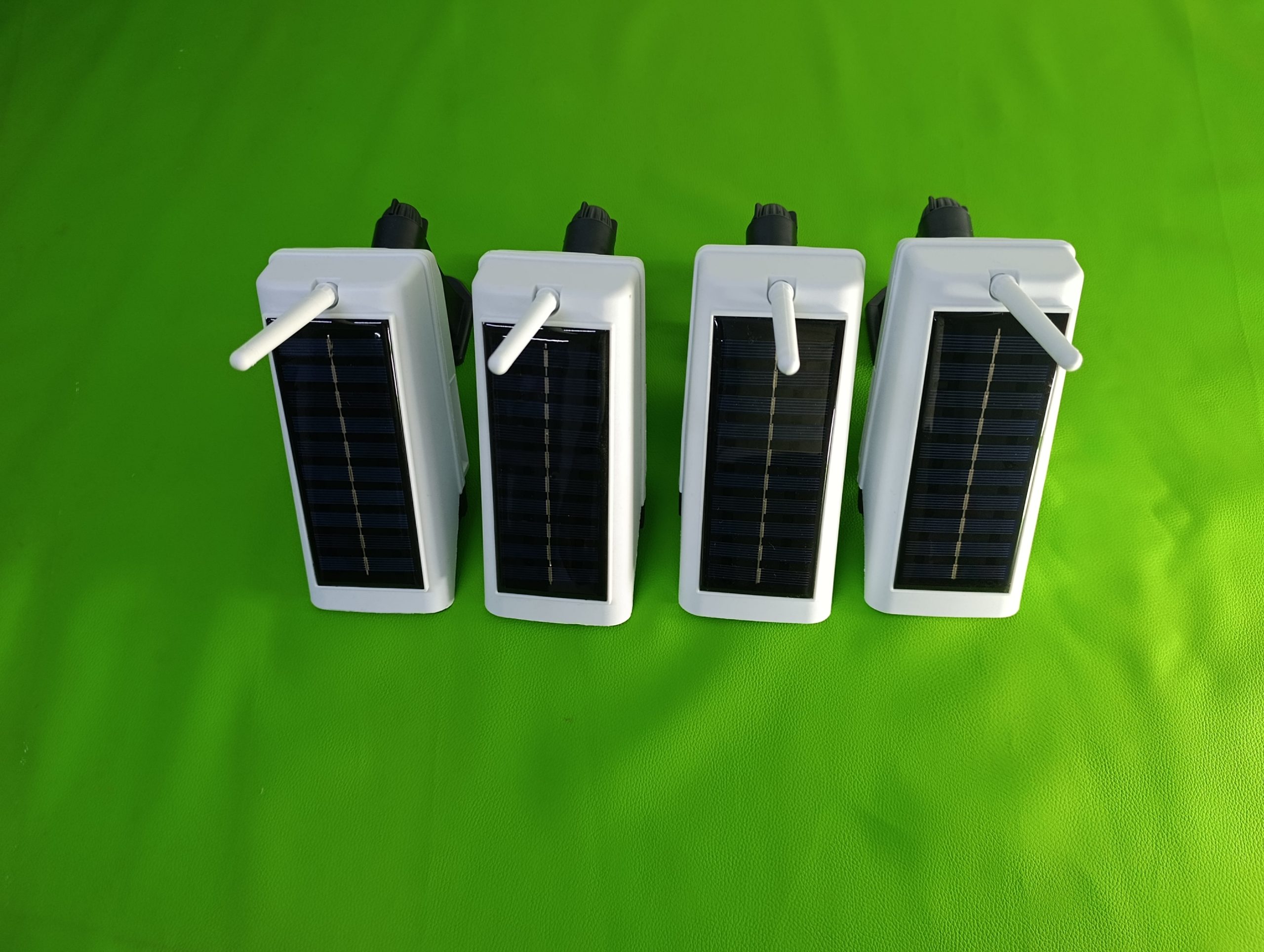 4-Camera Solar Dummy CCTV Kit with Motion Floodlight