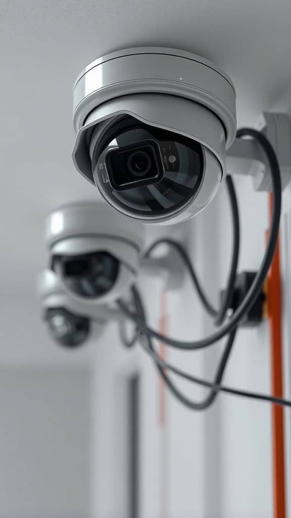 High-definition CCTV security cameras for home surveillance and safety.