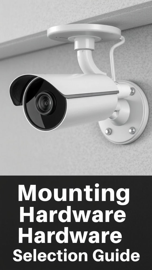 White CCTV security camera for home surveillance, mounted on wall for outdoor monitoring.
