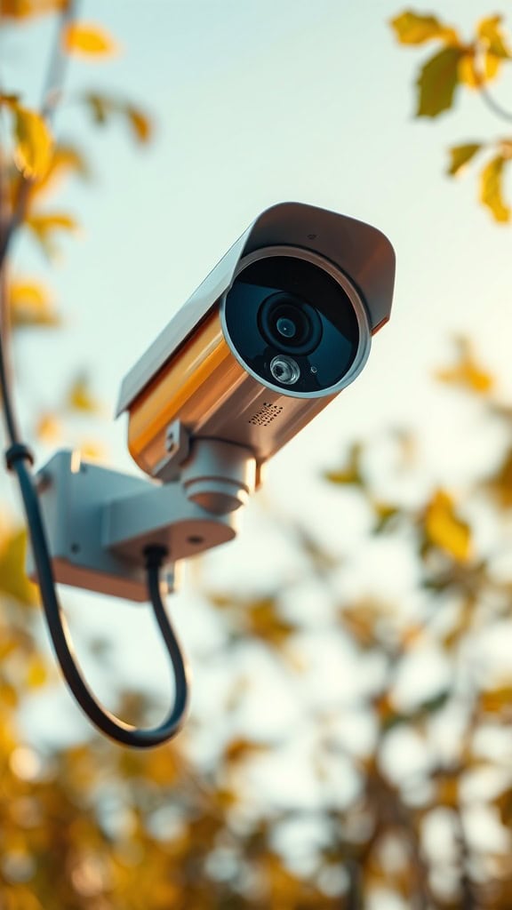 High-resolution CCTV security camera for home surveillance and outdoor monitoring.