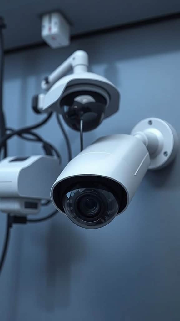 Security CCTV camera for home surveillance.